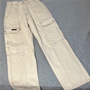 Urban Outfitters Cream Cargo Pants